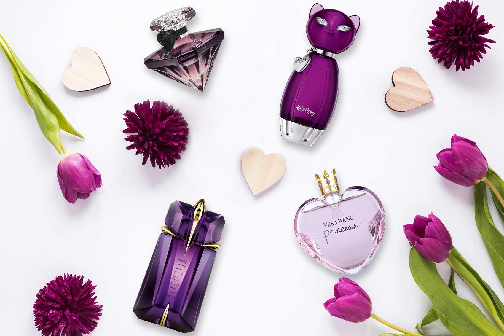 Perfumes In A Purple Bottle
