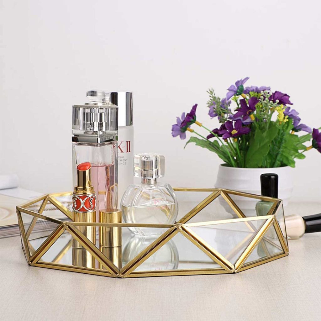 Modern Mirrored Perfume Tray