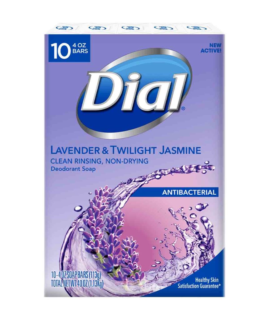 Dial Lavender And Twilight Jasmine Antibacterial Deodorant Soap