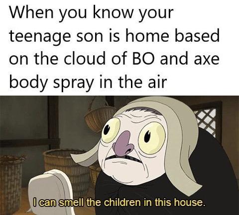 Axe body spray meme 2025