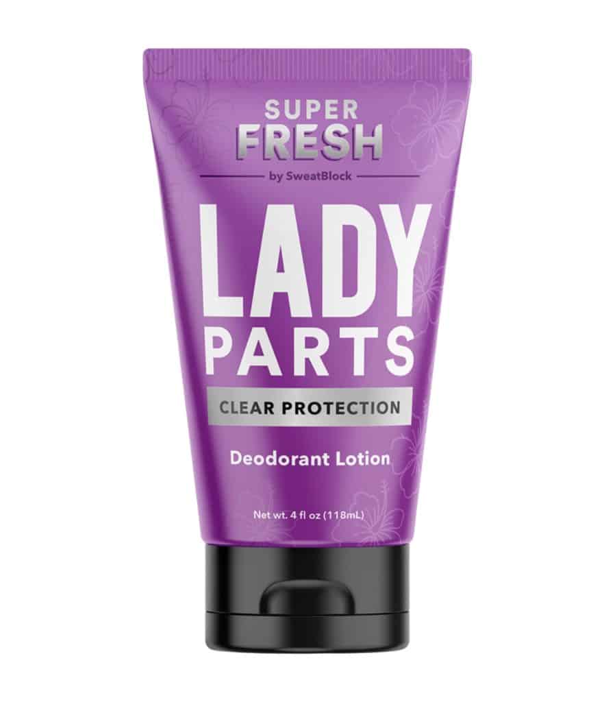 SweatBlock Super Fresh Lady Parts Deodorant Lotion Clear Protection
