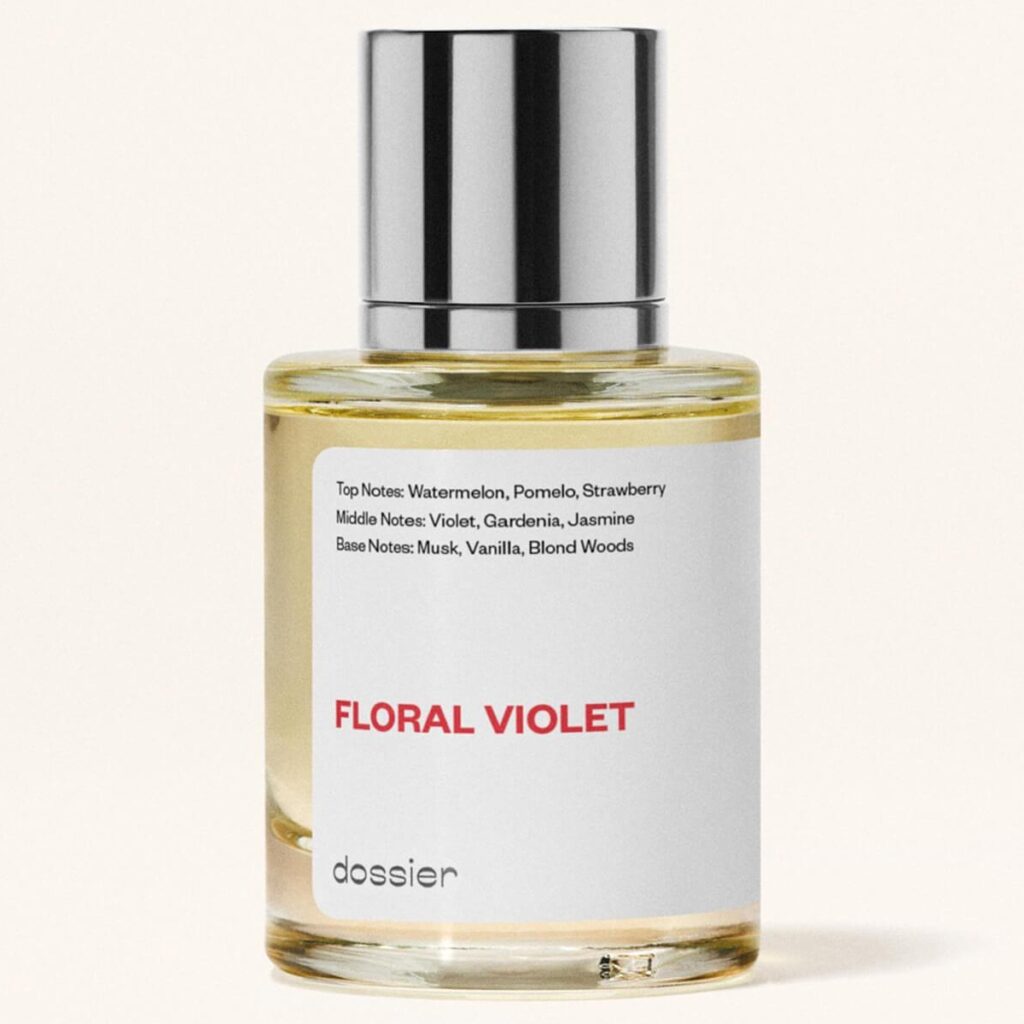 Dossier Floral Violet dupe of Marc Jacobs'  Daisy
