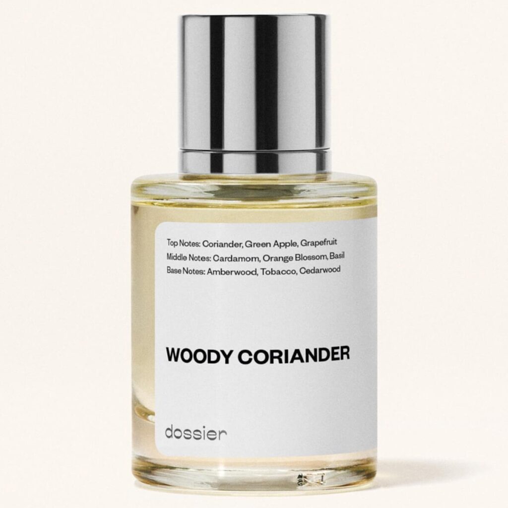 Dossier Woody Coriander dupe of Dolce & Gabbana's  The One